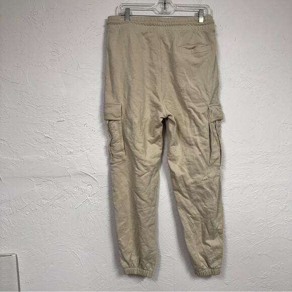 Jack & Jones Cream Cargo Jogger Sweatpants Mens M Classic Casual Cozy Athletic - Picture 5 of 16